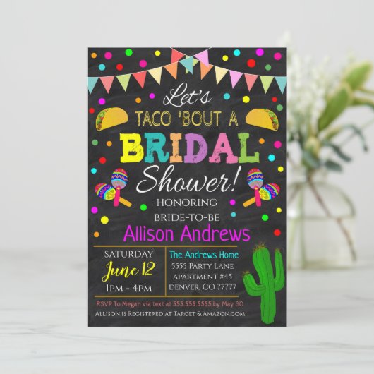 Invitation de mariage Fiesta (Debout devant)