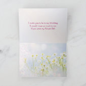 Invitation de mariage, Fille des fleurs, Carte aux (Intérieur)