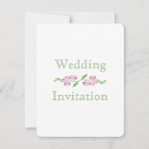 Invitation de mariage Fleur de cerisier Florale de