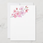 Invitation de mariage floral à la Fleur de Cerisie (Dos)