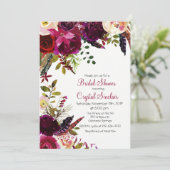 Invitation de mariage floral automne (Debout devant)