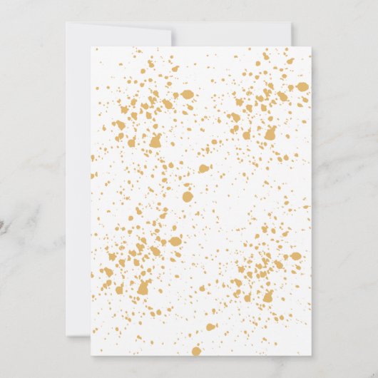 Invitation de Mariage Floral Automne Rustique (Dos)