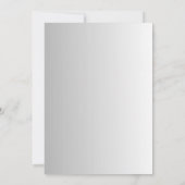 Invitation de mariage floral bleu rose (Dos)