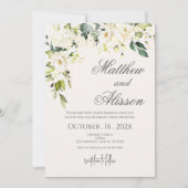 Invitation de mariage floral bohème (Devant)