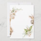 Invitation de mariage floral bohème (Dos)