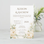 Invitation de mariage floral bohème (Debout devant)