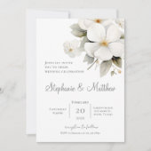 Invitation de mariage floral Boho (Devant)