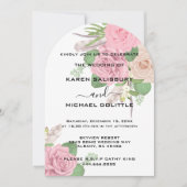 Invitation de mariage floral Boho, modifiable sur  (Devant)