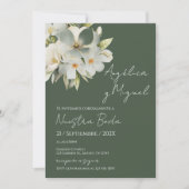 Invitation de mariage floral élégant (Devant)