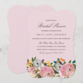 Invitation de mariage Floral Garden Rose (Devant / Derrière)