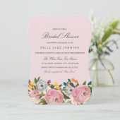 Invitation de mariage Floral Garden Rose (Debout devant)