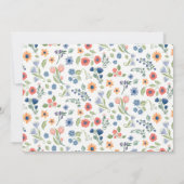 Invitation de mariage Floral LOVE (Dos)