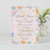 Invitation de mariage floral magnifique (Debout devant)