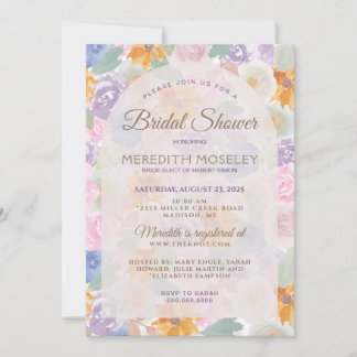 Invitation de mariage floral magnifique