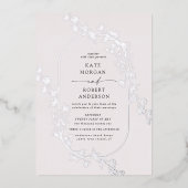 Invitation de Mariage floral moderne (Recto)