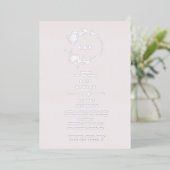 Invitation de Mariage floral moderne (Debout devant)