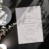 Invitation de Mariage floral moderne