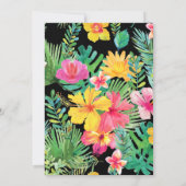 Invitation de mariage floral pour une douche de ma (Dos)