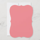 Invitation de mariage floral rose botanique (Dos)