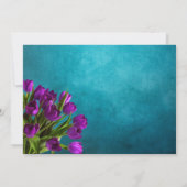 Invitation de mariage floral tulipe (Dos)