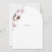 Invitation de mariage florale (Dos)