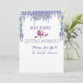 Invitation de mariage florale (Debout devant)