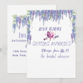 Invitation de mariage florale (Devant / Derrière)