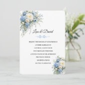Invitation de mariage florale (Debout devant)