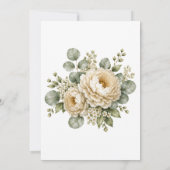 Invitation de mariage florale (Dos)