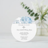 Invitation de mariage florale (Debout devant)