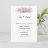 Invitation de mariage florale (Debout devant)