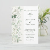 Invitation de mariage florale (Debout devant)
