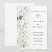 Invitation de mariage florale (Devant / Derrière)