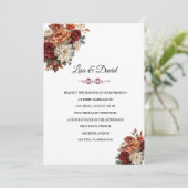 Invitation de mariage florale (Debout devant)