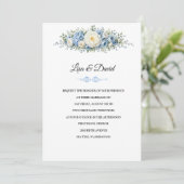 Invitation de mariage florale (Debout devant)