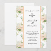 Invitation de mariage florale (Devant / Derrière)