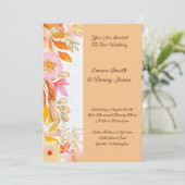 Invitation de mariage florale (Debout devant)
