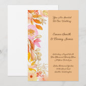 Invitation de mariage florale (Devant / Derrière)