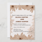 Invitation de mariage florale (Devant)