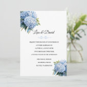 Invitation de mariage florale (Debout devant)