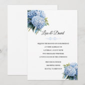 Invitation de mariage florale (Devant / Derrière)