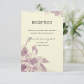 Invitation de mariage florale à l'aquarelle (Debout devant)