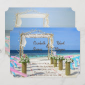 Invitation de mariage florale Adorable Beach Arbor (Devant / Derrière)