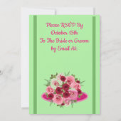 Invitation de mariage florale Aloha (Dos)