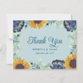 Invitation de mariage florale bleue au eucalyptus  (Devant)