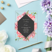 Invitation de mariage florale botanique géométriqu (Insitu (Mariage))