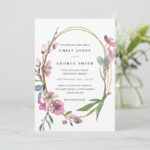 INVITATION DE MARIAGE FLORALE DE CHERRY ROSE BLOSS (Debout devant)