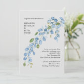 Invitation de mariage florale élégante (Debout devant)