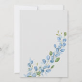 Invitation de mariage florale élégante (Dos)