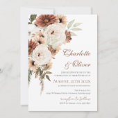 Invitation de mariage florale élégante (Devant)